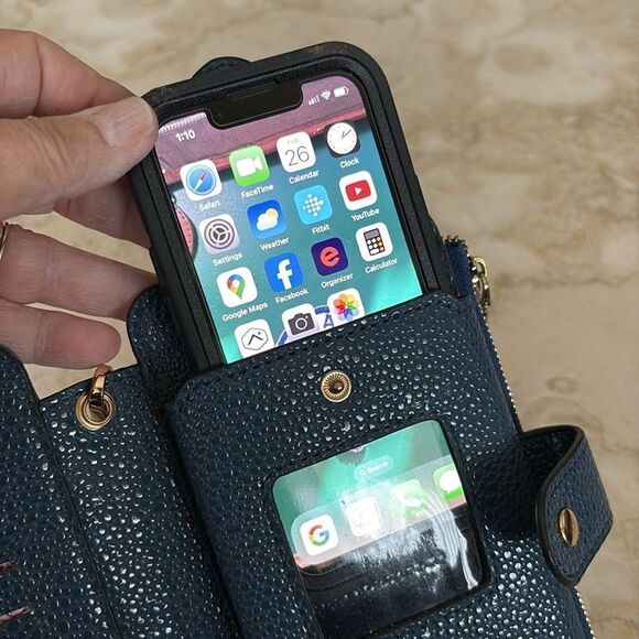 NWOT Long & Son Faux Leather Wristlet Wallet Phone Case - Picture 7 of 10